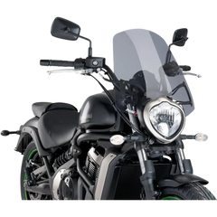 PUIG HI-TECH PARTS New Generation Windscreen - 18-1/2" - Smoke - Vulcan 8164H