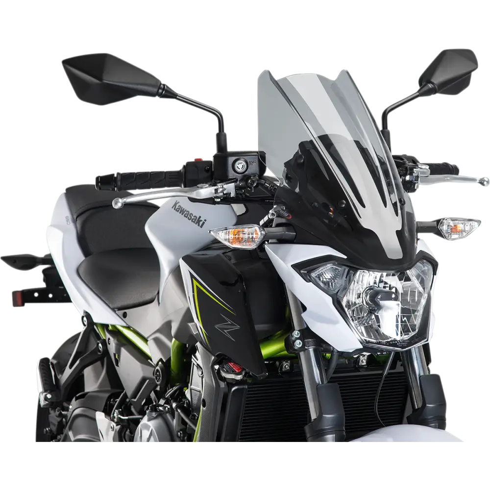 PUIG HI-TECH PARTS New Generation Windscreen - 18-1/8" - Smoke - Z650 9369H