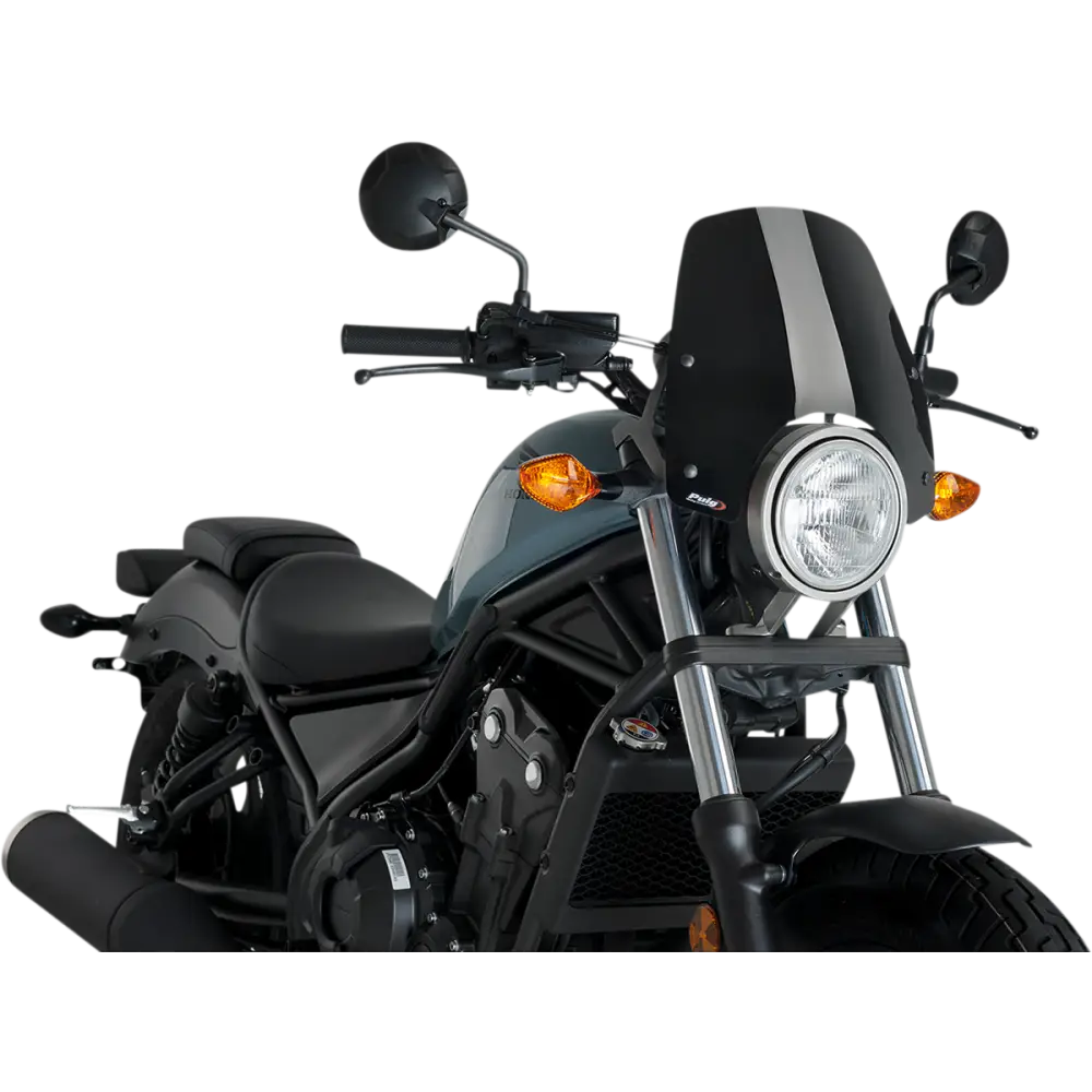 PUIG HI-TECH PARTS New Generation Windscreen - Black - Rebel 3829N