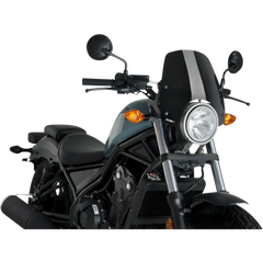 PUIG HI-TECH PARTS New Generation Windscreen - Black - Rebel 3829N