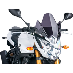 PUIG HI-TECH PARTS New Generation Windscreen - Dark Smoke - FZ8 5872F