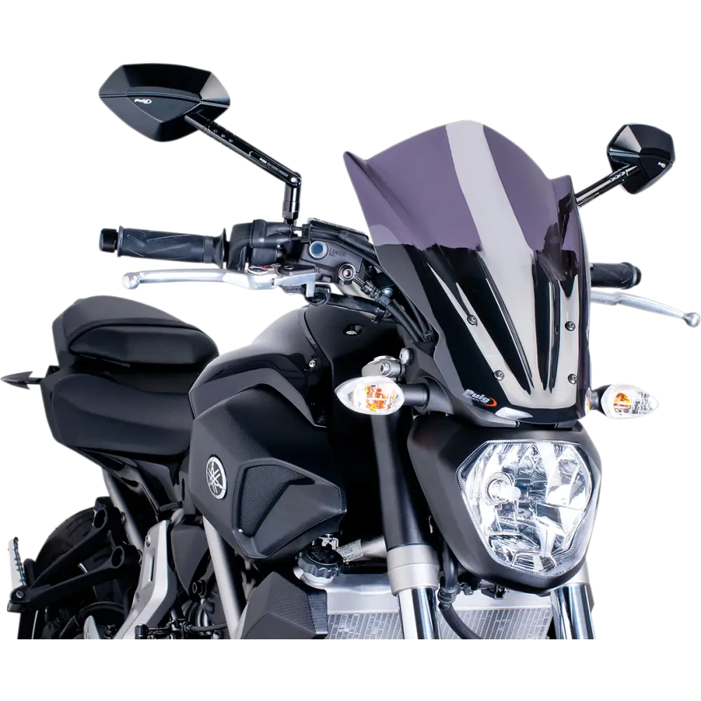 PUIG HI-TECH PARTS New Generation Windscreen - Dark Smoke - MT07 7016F