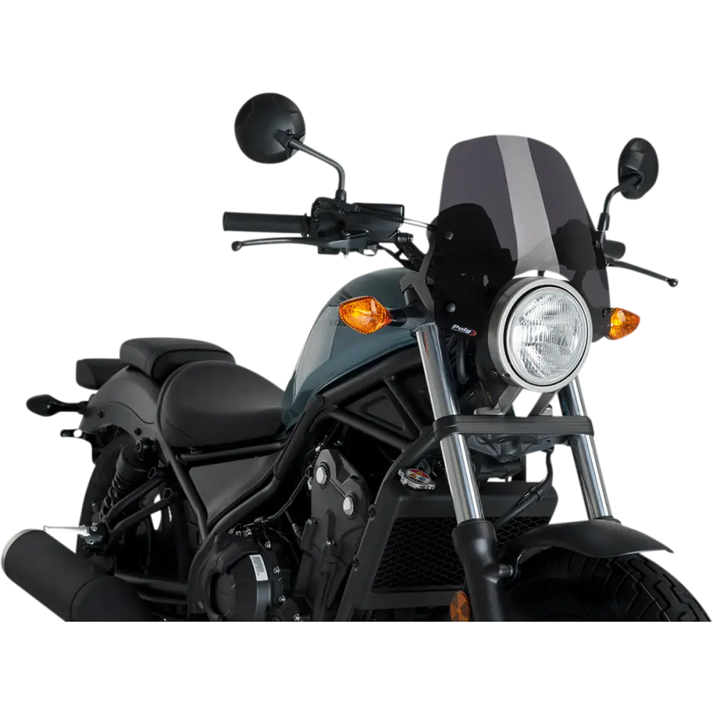 PUIG HI-TECH PARTS New Generation Windscreen - Dark Smoke - Rebel 3829F