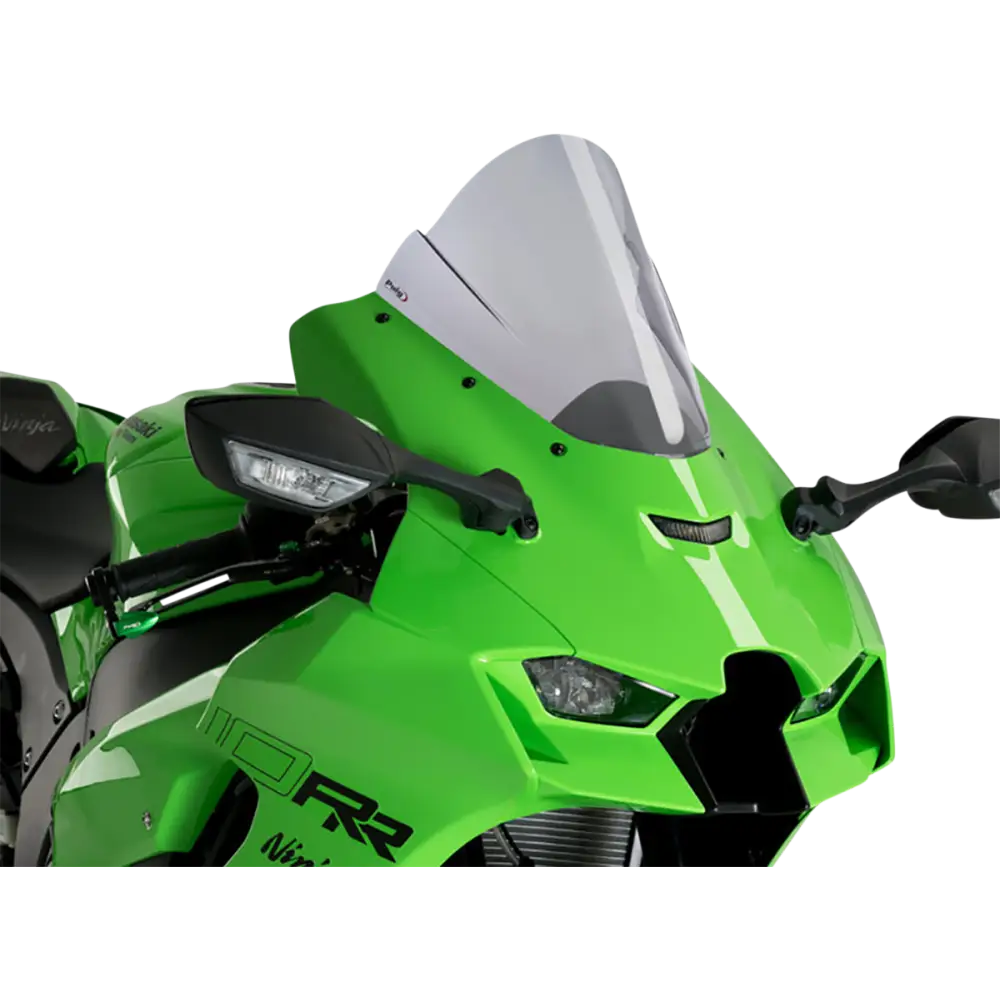 PUIG HI-TECH PARTS Race Windscreen - 12-1/2" - Smoke - Ninja ZX-10R 20541H