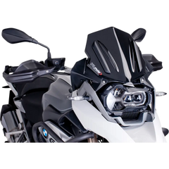 PUIG HI-TECH PARTS Race Windscreen - 12-1/4" - Black - BMW 6487N