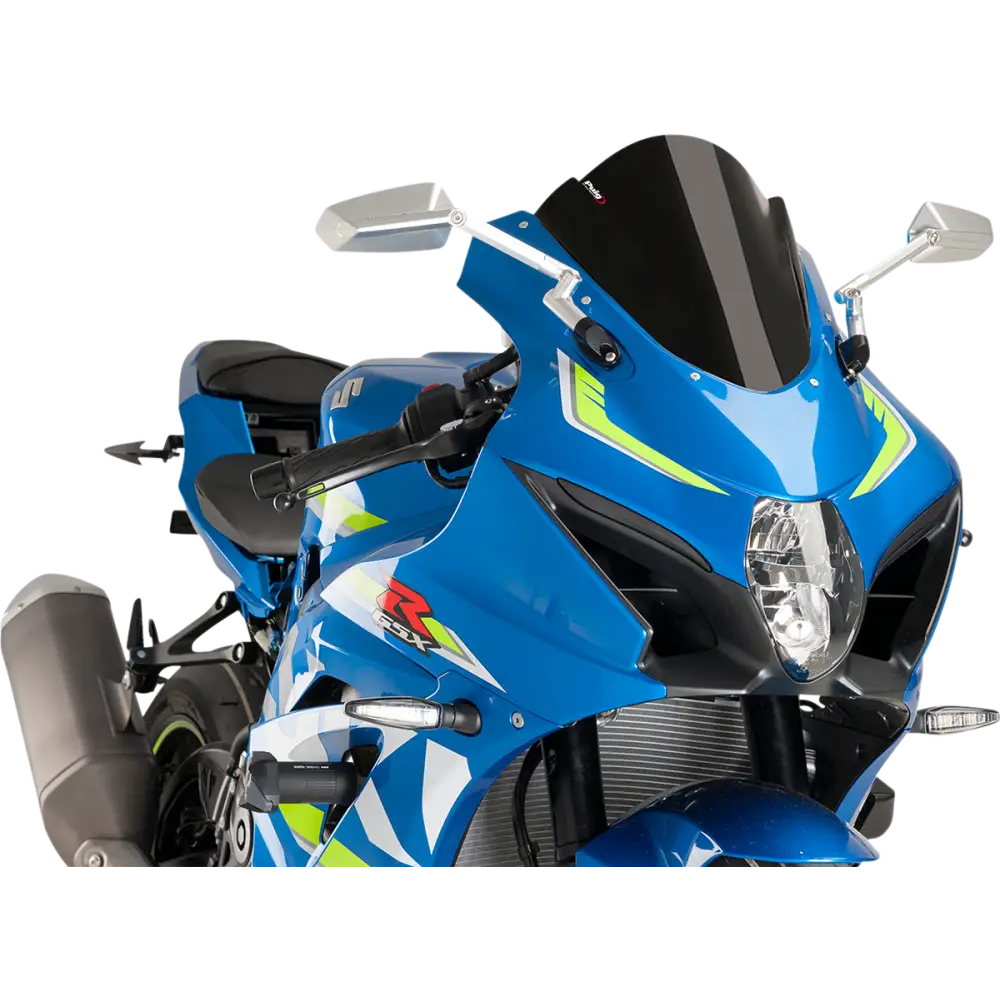 PUIG HI-TECH PARTS Race Windscreen - 12-1/4" - Black - Suzuki 9013N