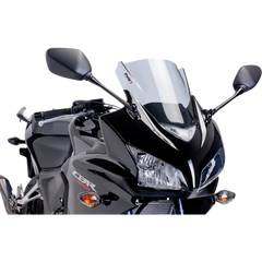 PUIG HI-TECH PARTS Race Windscreen - 12-3/8" - Smoke - CBR500RR/RA 6479H