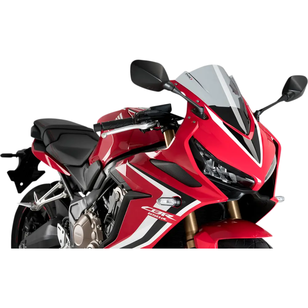 PUIG HI-TECH PARTS Race Windscreen - 13-1/4" - Smoke - CBR650R 3568H