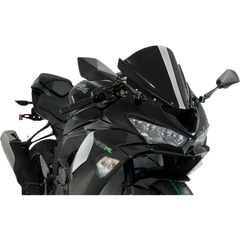 PUIG HI-TECH PARTS Race Windscreen - 13-3/4" - Black - ZX-6R 3177N