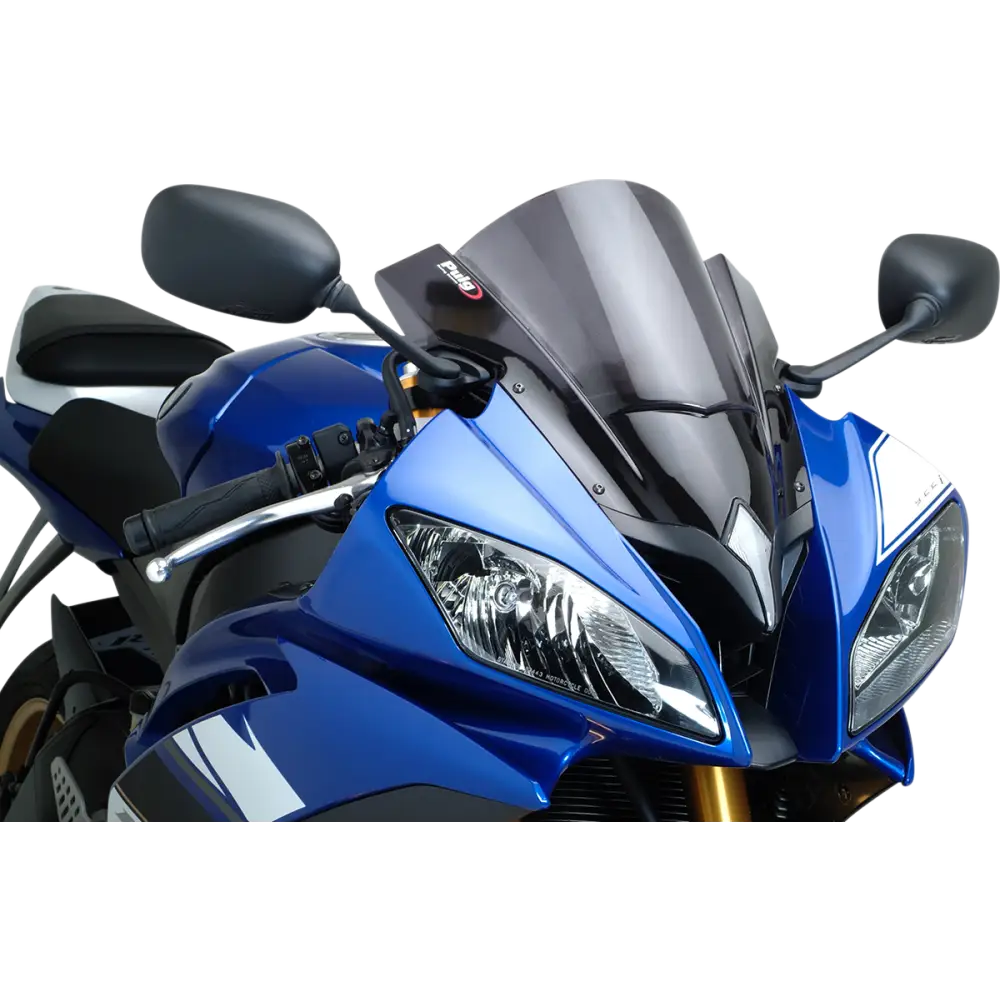 PUIG HI-TECH PARTS Race Windscreen - 13-3/4" - Dark Smoke - YZF-R6 4635F
