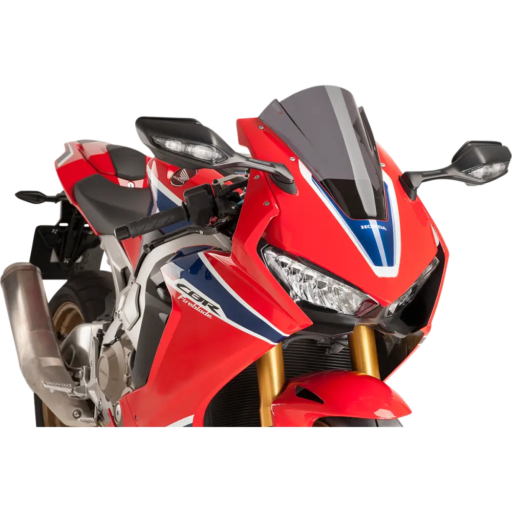 PUIG HI-TECH PARTS Race Windscreen - 13" - Dark Smoke - Honda 9407F