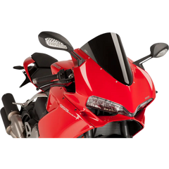PUIG HI-TECH PARTS Race Windscreen - 14-1/2" - Black - Panigale 7621N