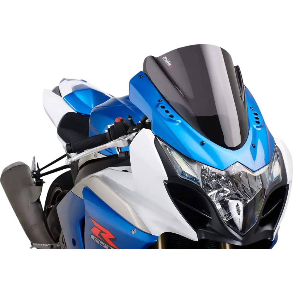 PUIG HI-TECH PARTS Race Windscreen - 14-1/4" - Dark Smoke - GSXR1000 4933F