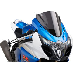 PUIG HI-TECH PARTS Race Windscreen - 14-1/4" - Dark Smoke - GSXR1000 4933F