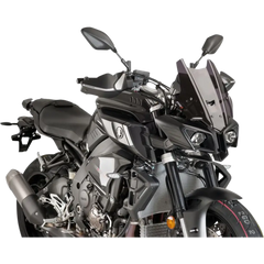 PUIG HI-TECH PARTS Race Windscreen - 14-1/4" - Dark Smoke - MT10 8917F