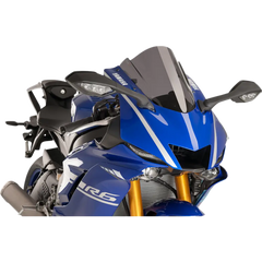 PUIG HI-TECH PARTS Race Windscreen - 14-1/4" - Dark Smoke - Yamaha 9723F