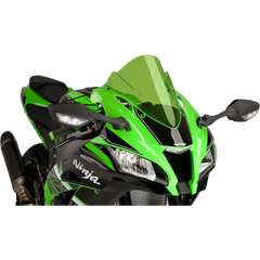PUIG HI-TECH PARTS Race Windscreen - 14-1/4" - Green - Kawasaki 8912V