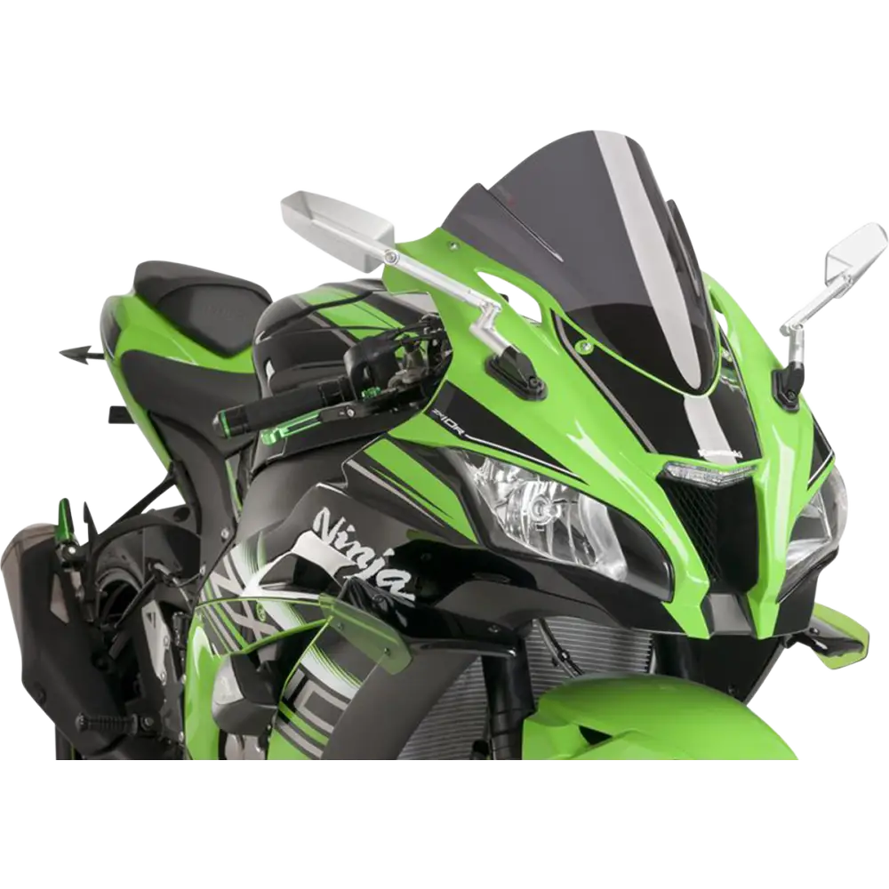 PUIG HI-TECH PARTS Race Windscreen - 14-1/4"Dark Smoke - ZX10R 8912F