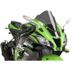 PUIG HI-TECH PARTS Race Windscreen - 14-1/4"Dark Smoke - ZX10R 8912F