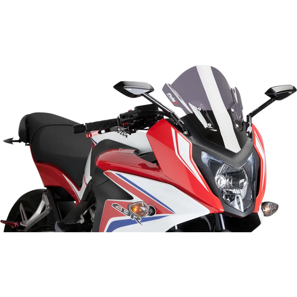 PUIG HI-TECH PARTS Race Windscreen - 14" - Dark Smoke - CBR650F 7003F