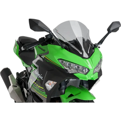 PUIG HI-TECH PARTS Race Windscreen - 15-3/4" - Smoke - Kawasaki 9976H