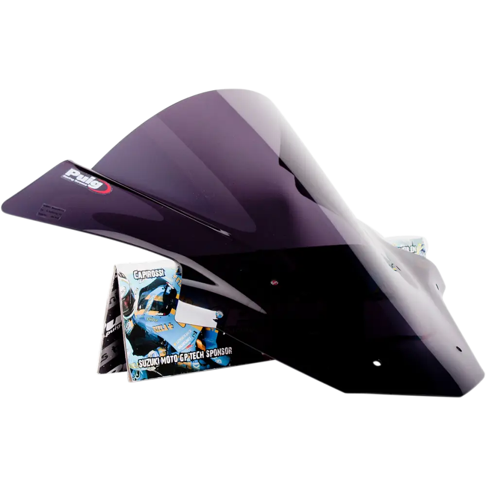 PUIG HI-TECH PARTS Race Windscreen - 16-1/8" - Dark Smoke - ZX10R 5603F