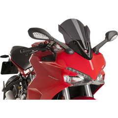 PUIG HI-TECH PARTS Race Windscreen - 16" - Dark Smoke - Ducati 9434F