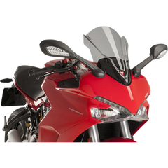 PUIG HI-TECH PARTS Race Windscreen - 16" - Light Smoke - Ducati 9434H