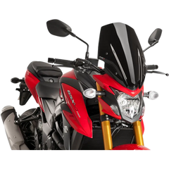 PUIG HI-TECH PARTS Race Windscreen - 17-1/4" - Black - Suzuki 9436N