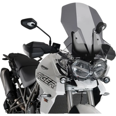 PUIG HI-TECH PARTS Race Windscreen - 21-5/8" - Dark Smoke - Tiger 9656F