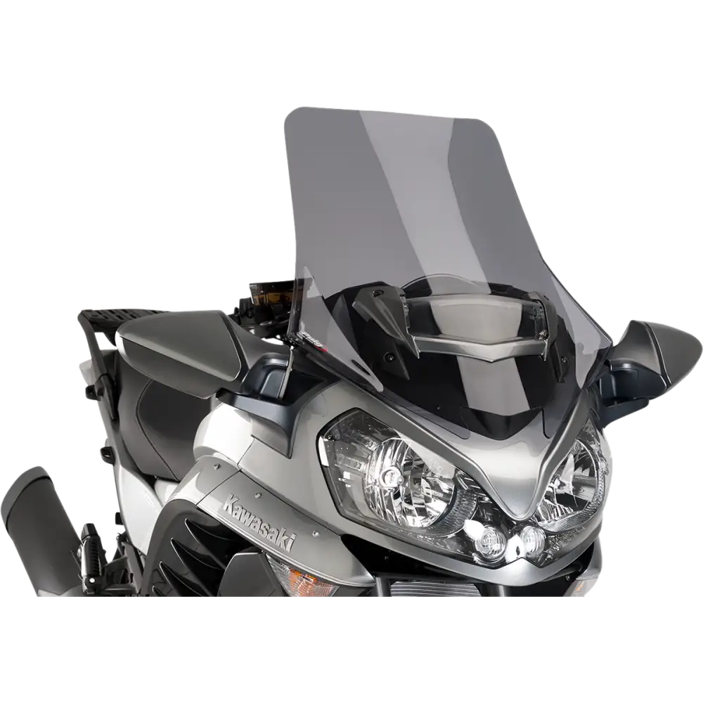 PUIG HI-TECH PARTS Race Windscreen - 27-3/4" - Dark Smoke - Kawasaki 7628F