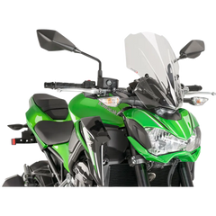 PUIG HI-TECH PARTS Touring Naked New Generation Windscreen - 15-1/2" - Clear - Kawasaki 9392W