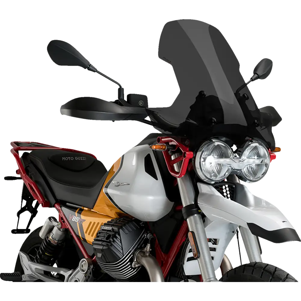 PUIG HI-TECH PARTS Touring Windscreen - 18-3/4" - Dark Smoke - Moto Guzzi 21176F