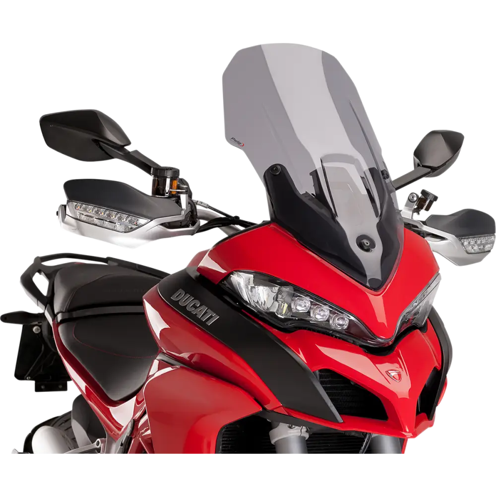 PUIG HI-TECH PARTS Touring Windscreen - 24-1/2" - Smoke - Ducati 7623H