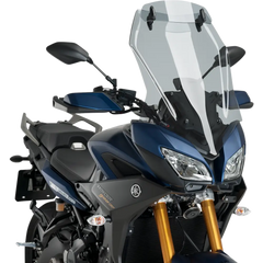 PUIG HI-TECH PARTS Touring Windscreen w/ Visor - Light Smoke - Yamaha 3755H