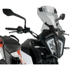 PUIG HI-TECH PARTS Touring Windscreen w/ Visor - Smoke 20415H