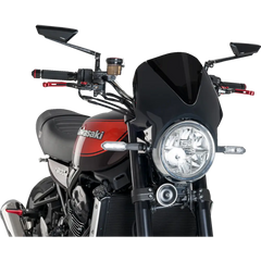 PUIG HI-TECH PARTS Windscreen - 13" - Black/Dark Smoke - Z 900 RS 024NF