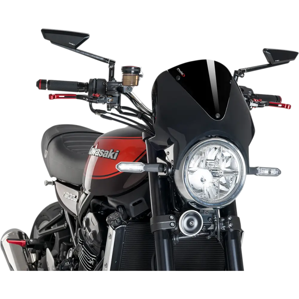 PUIG HI-TECH PARTS Windscreen - Black/Black 003NN