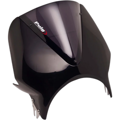 PUIG HI-TECH PARTS Windscreen - Black/Dark Smoke 003NF