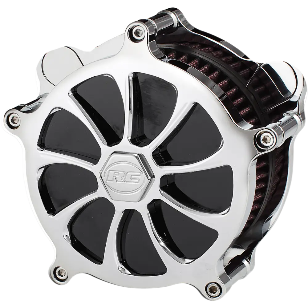 RC COMPONENTS Airstrike Air Cleaner - Chrome AC-09C-124C