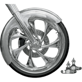 RC COMPONENTS Builder Front Fender Kit with Chrome Adapters - For 23" Wheel FNDRKT23