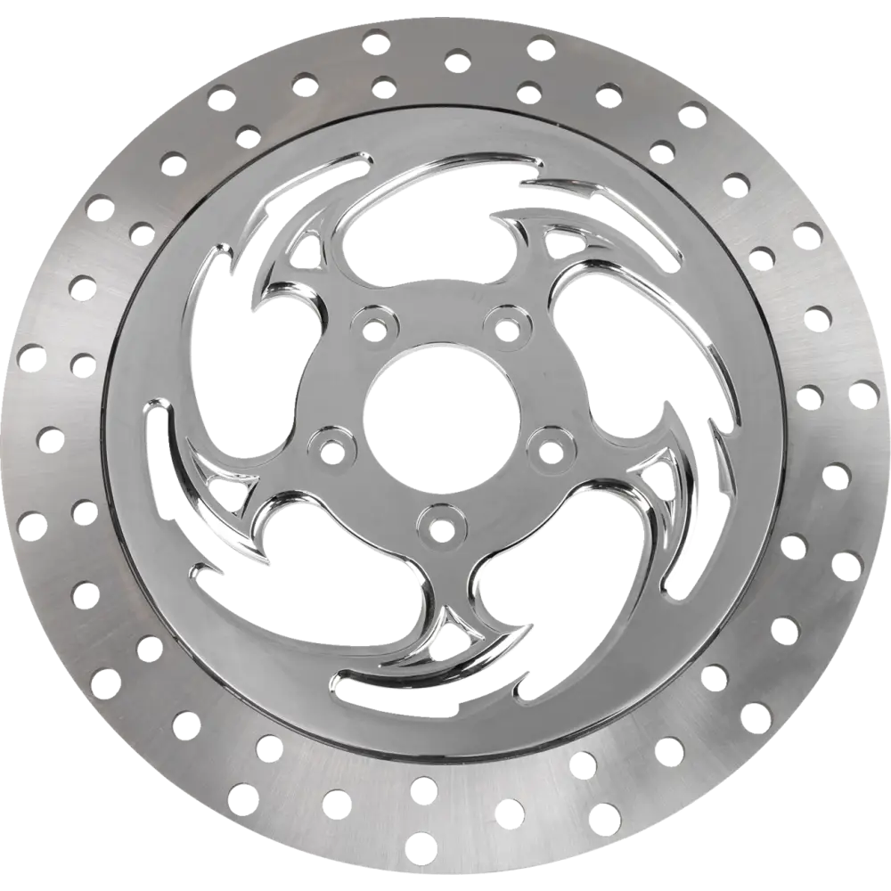 RC COMPONENTS Floating Brake Rotor - Front Left - Savage - 320 mm - Chrome ZSSCOG320A-85C-LF2K