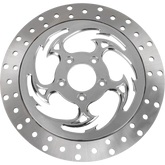 RC COMPONENTS Floating Brake Rotor - Front Left - Savage - 320 mm - Chrome ZSSCOG320A-85C-LF2K