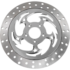 RC COMPONENTS Floating Brake Rotor - Front Left - Savage - 320 mm - Chrome ZSSCOG320A-85C-LF2K