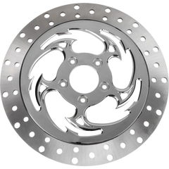 RC COMPONENTS Floating Brake Rotor - Front Right - Savage - 320 mm - Chrome ZSSCOG320A-85C-RF2K