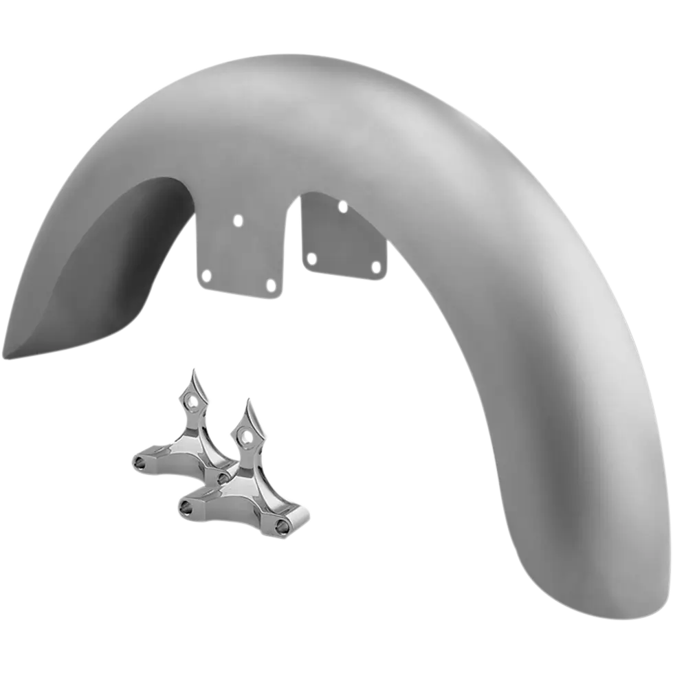 RC COMPONENTS Front Fender Kit with Chrome Adapters - For 26" Wheel - 6" W FNDRKT14-26