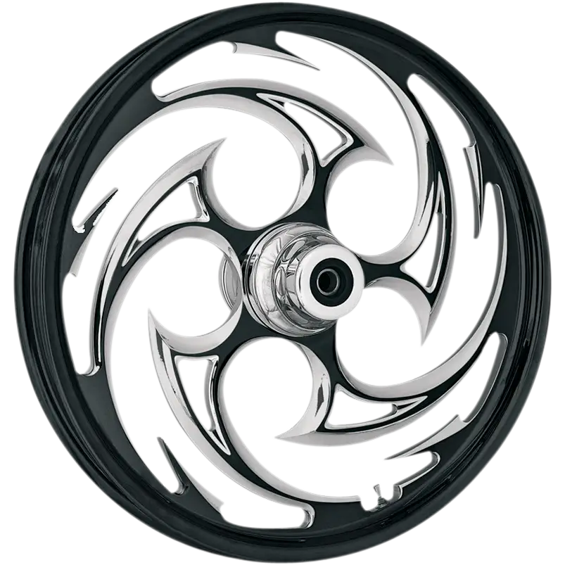 RC COMPONENTS Wheel - Savage Eclipse - Front - Dual Disc/without ABS - Black Eclipse - 16x3.5 - '00-'07 FLT 16350-9917-85E