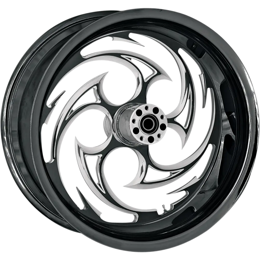 RC COMPONENTS Wheel - Savage Eclipse - Rear - Single Disc/with ABS - Black Eclipse - 17x6.25 - '08-'10 FXST 17625-9209-85E