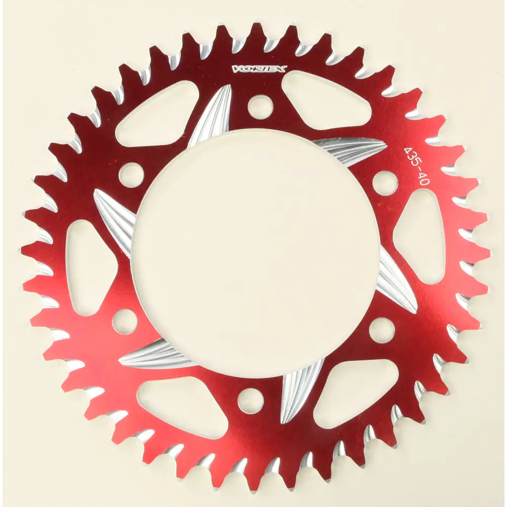 Rear Cat5 Sprocket Aluminum 40t 520 Red Kaw/Suz/Yam