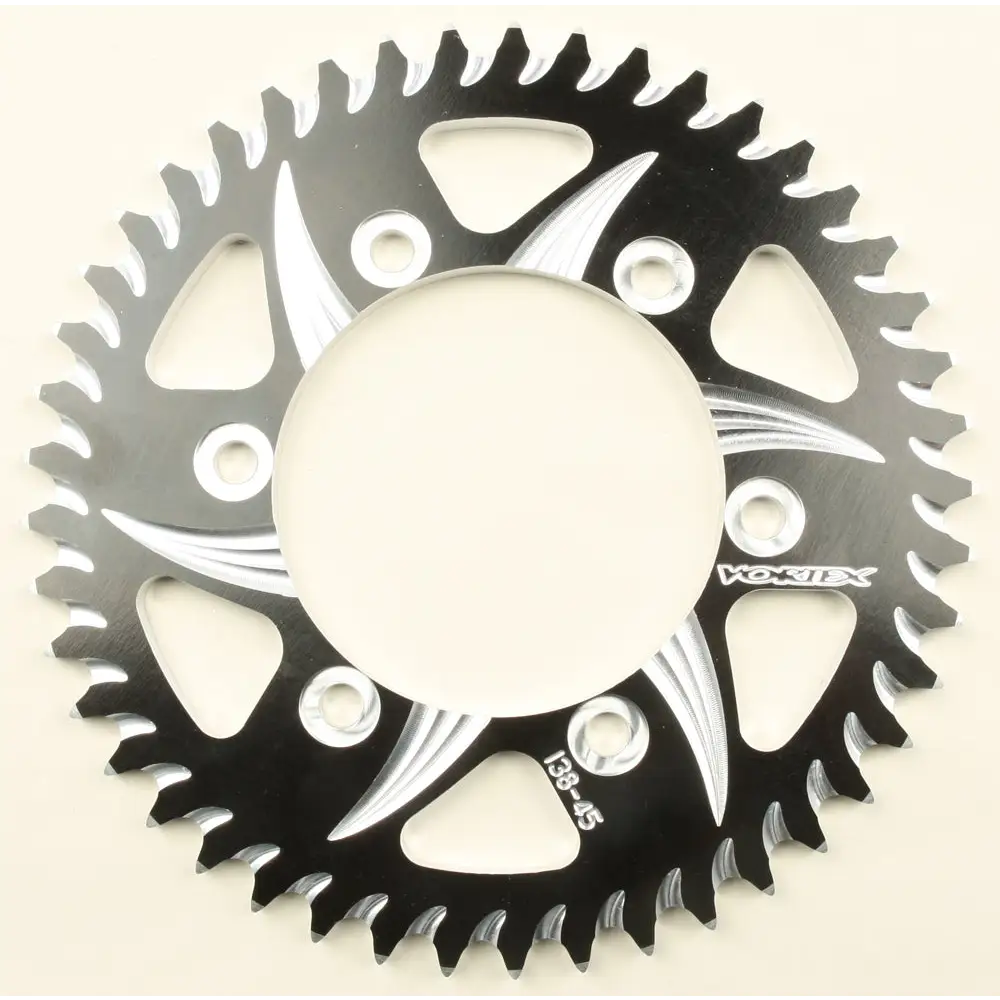 Rear Cat5 Sprocket Aluminum 45t 530 Blk Kaw/Suz/Yam